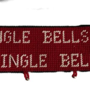 Red and White Holiday Tapestry